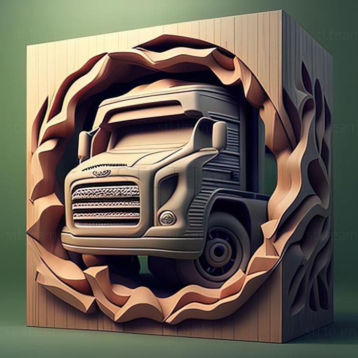 3D модель Новый силовой грузовик Hyundai (STL)